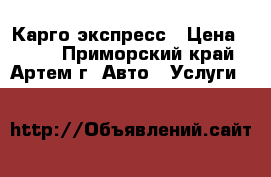 Карго экспресс › Цена ­ 100 - Приморский край, Артем г. Авто » Услуги   